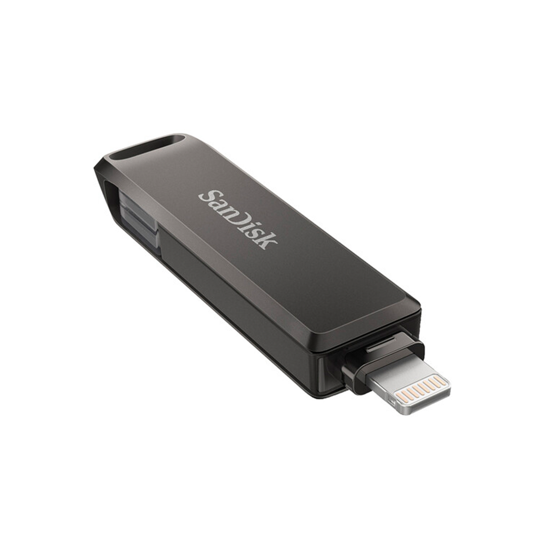 SanDisk 128GB iXpand Flash Drive Luxe For Lightning & USB Type-C Connection in Qatar SanDisk 128GB iXpand Flash Drive Luxe For Lightning & USB Type-C Connection in Qatar
